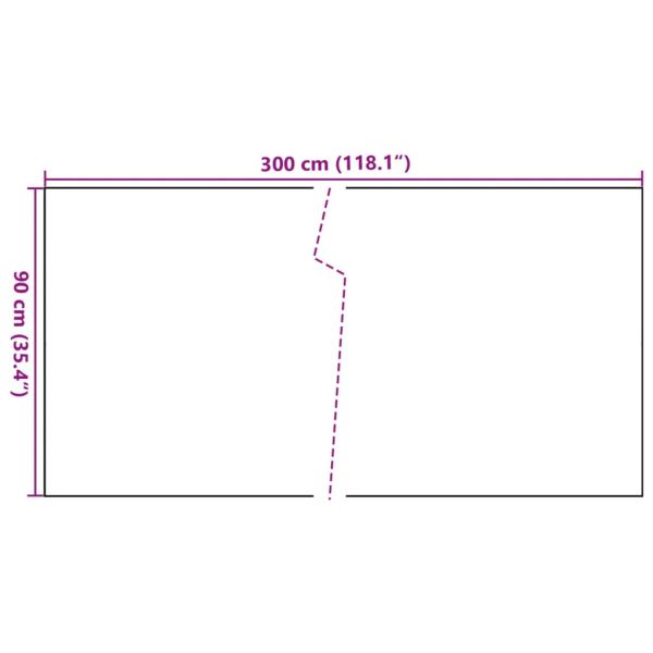 Балконски параван, антрацит, 300x90 см, полиратан