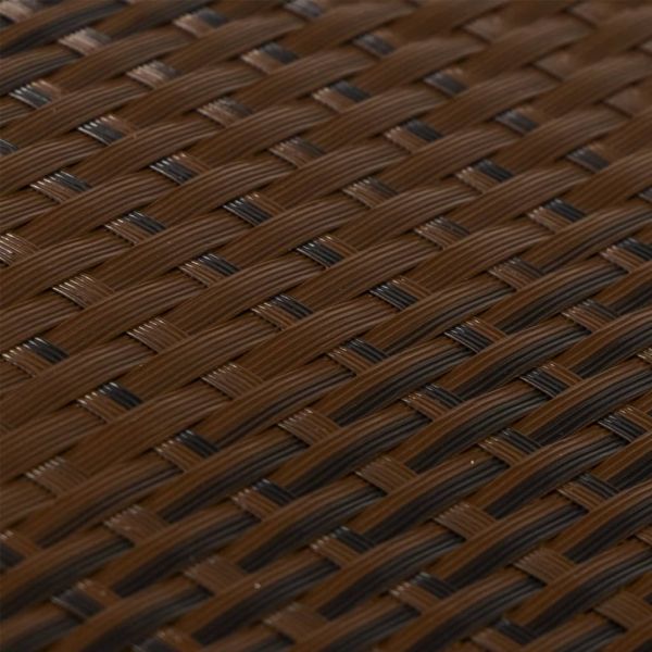 Балконски параван, кафяв и черен, 400x90 см, полиратан