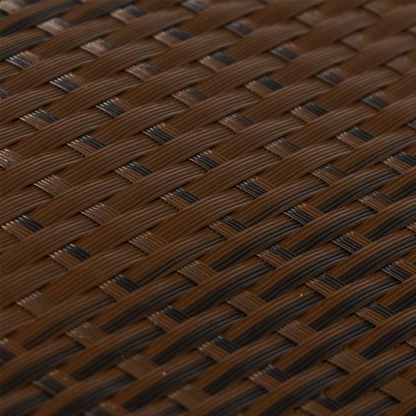 Балконски параван, кафяв и черен, 400x100 см, полиратан