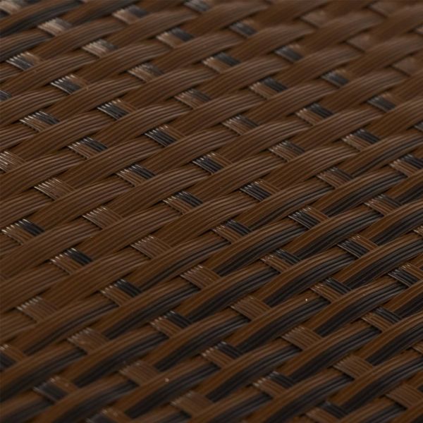 Балконски параван, кафяв и черен, 500x100 см, полиратан