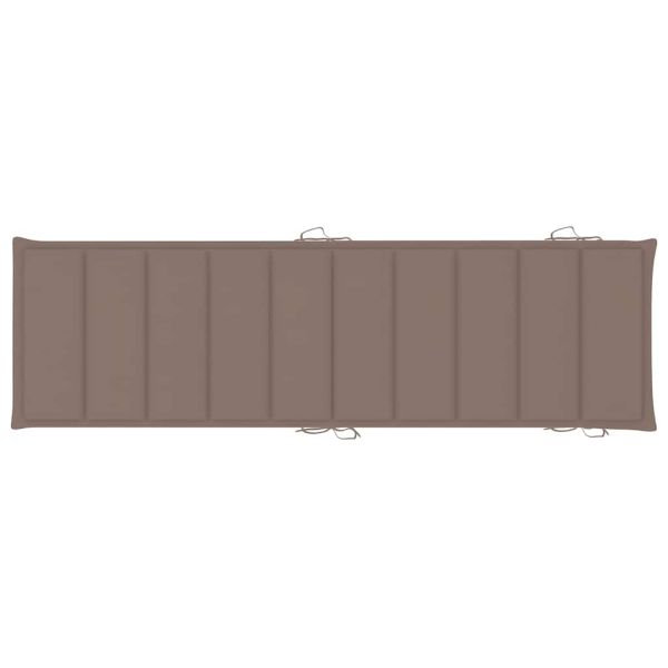 Шезлонги, 2 бр, с маса и възглавници, акациево дърво масив