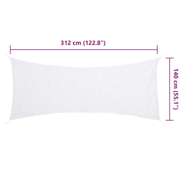 Камуфлажна мрежа с чанта за съхранение, 312x140 см, бял