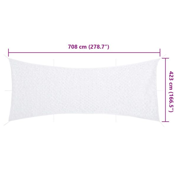 Камуфлажна мрежа с чанта за съхранение, 708x423 см, бял