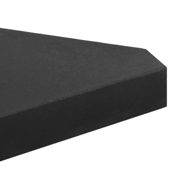 Чадър Тежест плочи 2 бр черен гранит триъгълна 14 кг