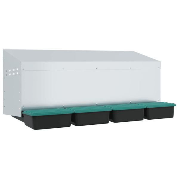 Кутия за пилета с 4 отделения, за стенен монтаж, поцинкована стомана