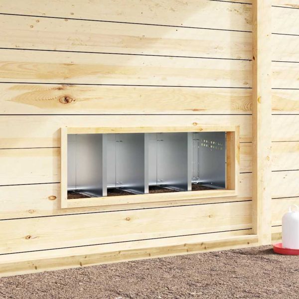 Кутия за пилета с 4 отделения, за стенен монтаж, поцинкована стомана