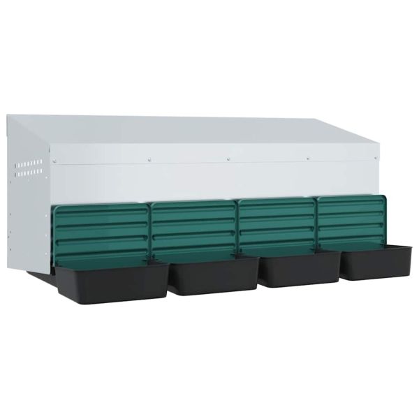 Кутия за пилета с 4 отделения, за стенен монтаж, поцинкована стомана