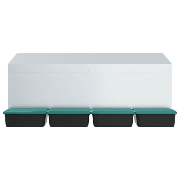 Кутия за пилета с 4 отделения, за стенен монтаж, поцинкована стомана