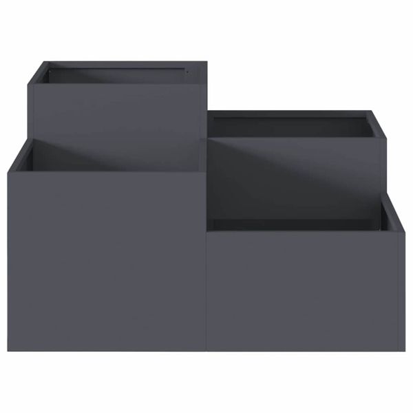 Градинска саксия Антрацит 100 x 100 x 48 см Стомана