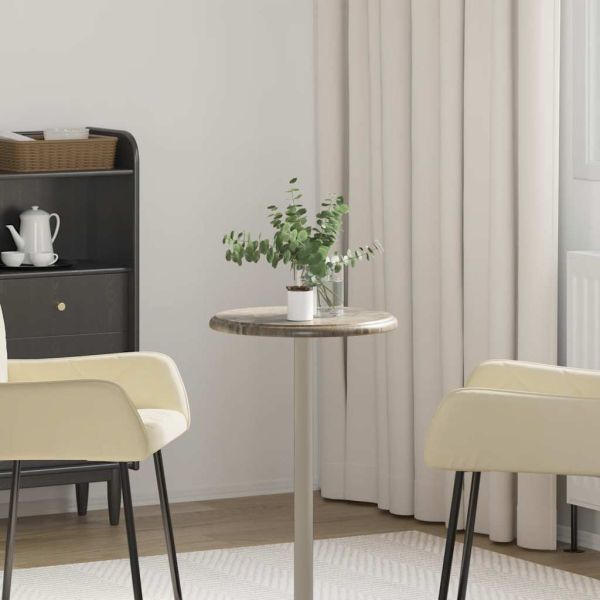 Плот за маса, сив, Ø40x2,5 см, мрамор