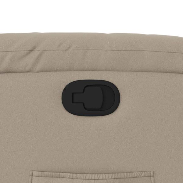 Изправящ реклайнер стол, капучино, изкуствена кожа