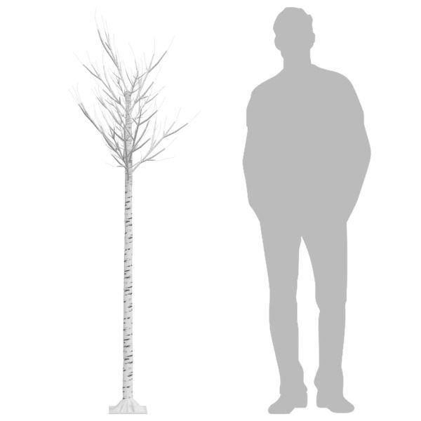 Коледно дърво 200 LED 2,2 м студено бяло върба закрито/открито