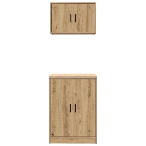 Шкафове за фурна 2 бр Porto, Дъб артизан, инженерно дърво