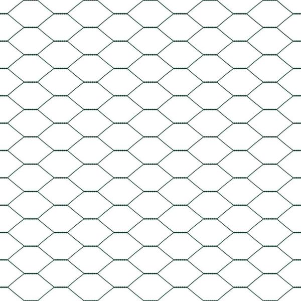 Стълб за ограда. Зелен 25 x 1,5 м (25 мм мрежа) Стомана