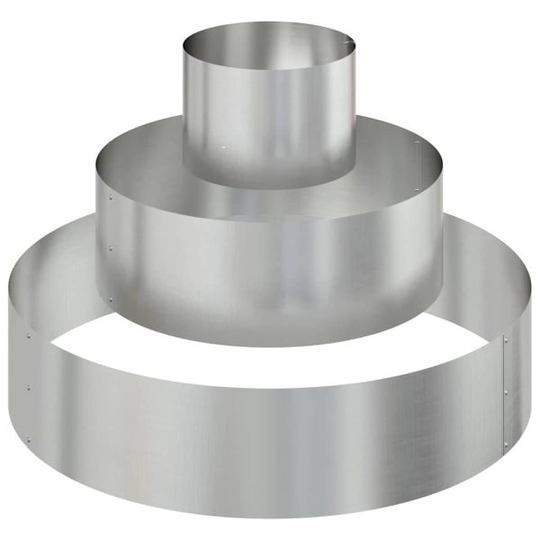 Градинска саксия Сребрист 90 x 90 x 20 см Галванизирана стомана