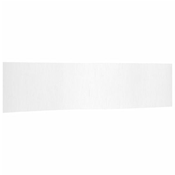 Преграда за стая, бял, ширина 800 см, височина 165 см, бамбук