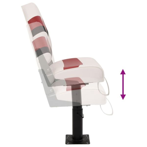 Сгъваеми седалки за лодка от 4 части, висока облегалка