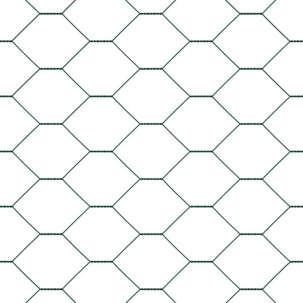 Стълб за ограда. Зелен 25 x 1 м (50 мм мрежа) Стомана