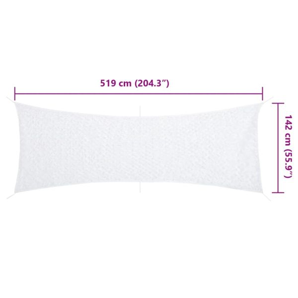 Камуфлажна мрежа с чанта за съхранение, 519x142 см, бял