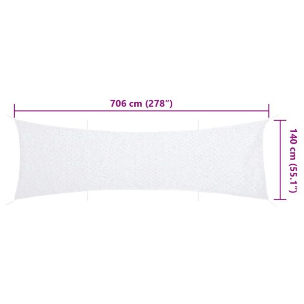 Камуфлажна мрежа с чанта за съхранение, 706x140 см, бял