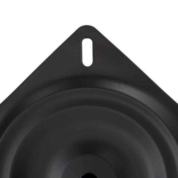 Стойка за седалка за лодка, черна, 18 см, стомана