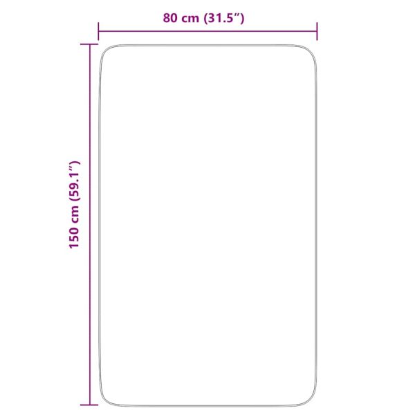 Шаги килим с дълъг косъм, NAVARRA, тъмносин, 80x150 см