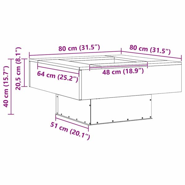 Огнище Черно 80 x 80 x 40 cm Стомана