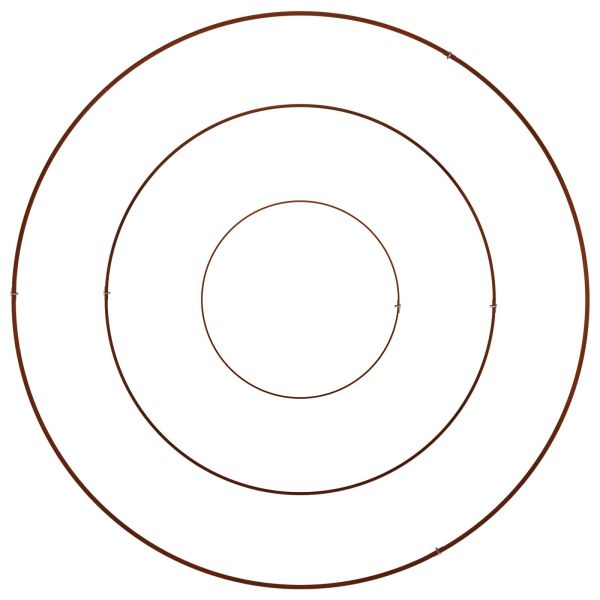 Градинска саксия Кафяво 90 x 90 x 20 см Патинираща стомана
