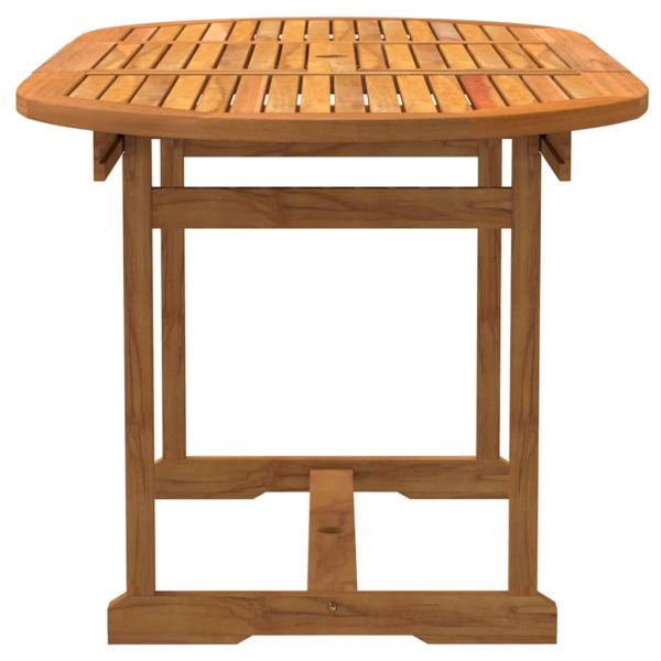 Градински трапезен комплект, 5 части, акация масив и textilene