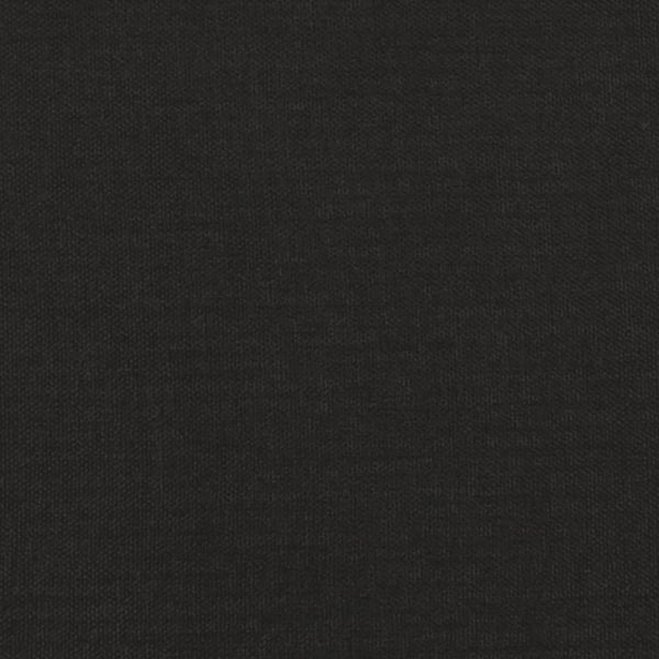 2-местно разтегателно канапе с две възглавници, черно, текстил