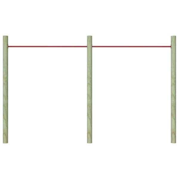 Лостове за упражнения, 2 бр, 125 см, стомана, червени