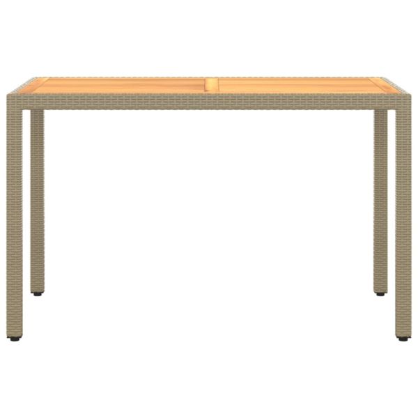 Градински комплект с възглавници 3 части полиратан бежов