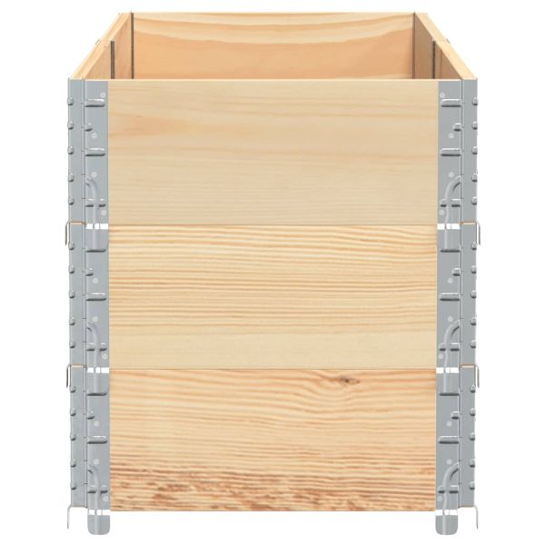 Градинска кашпа, 150x50 см, масивна борова дървесина