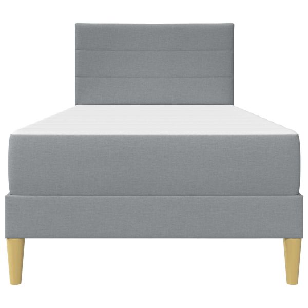 Рамка за легло Светлосиво 90 x 200 cm Полиестер