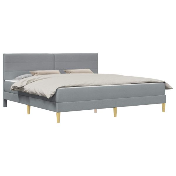 Рамка за легло Светлосиво 180 x 200 cm Полиестер