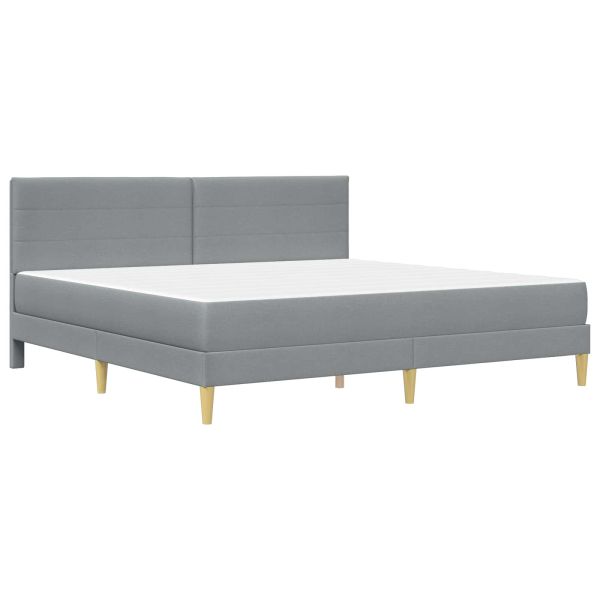 Рамка за легло Светлосиво 180 x 200 cm Полиестер