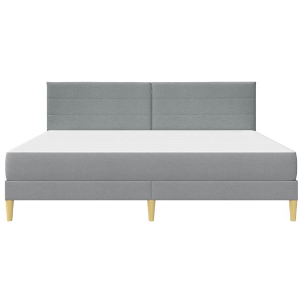 Рамка за легло Светлосиво 180 x 200 cm Полиестер