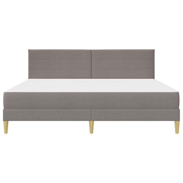 Рамка за легло Таупе 180 x 200 cm Полиестер