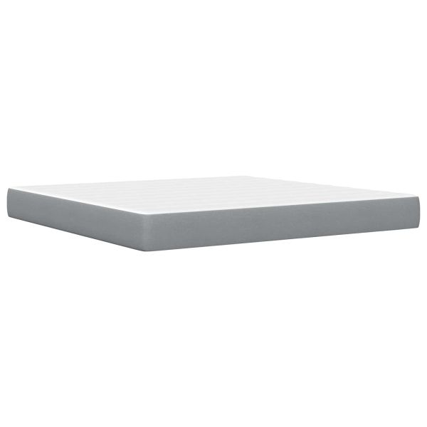 Рамка за легло Светлосиво 200 x 200 cm Полиестер