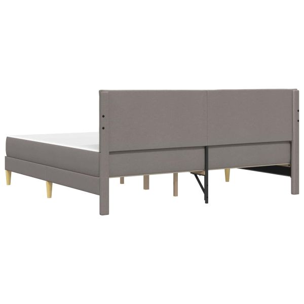 Рамка за легло Таупе 200 x 200 cm Полиестер