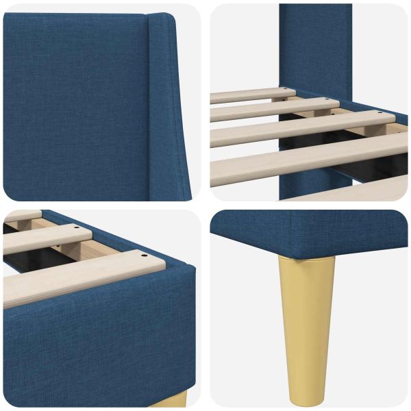 Рамка за легло с таблото Синьо 120 x 190 cm текстил