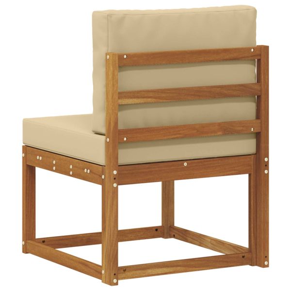 Среден диван за открито Солидно акациево дърво Естествен