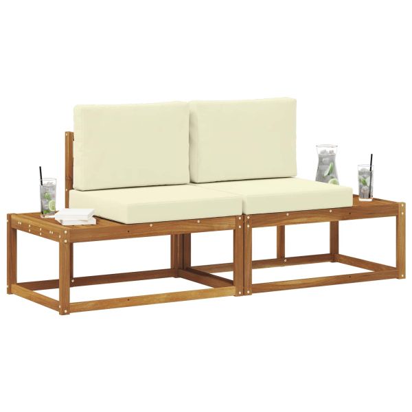 Външен край на диван с възглавница 2 Брой Натурален и Крема