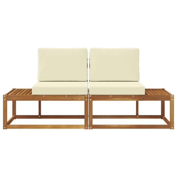 Външен край на диван с възглавница 2 Брой Натурален и Крема