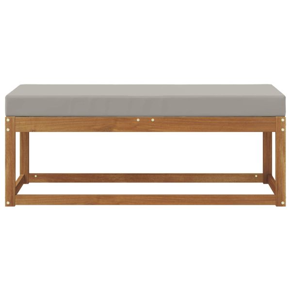Столче пейка Естествено и светло сиво 115 x 43 x 37 см