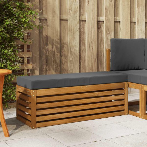 Столче пейка Натурален и Антрацит 115 x 43 x 37 см