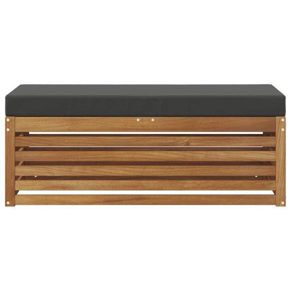 Столче пейка Натурален и Антрацит 115 x 43 x 37 см