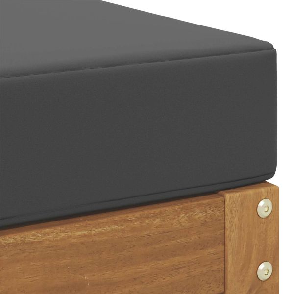 Столче пейка Натурален и Антрацит 115 x 43 x 37 см