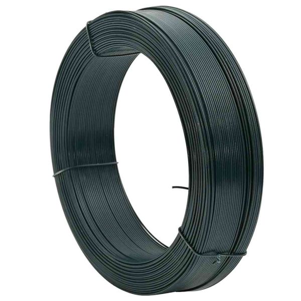 Тел за привързване на ограда 250 м 0,9/1,4 мм стомана зелена