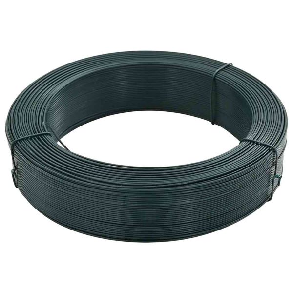 Тел за привързване на ограда 250 м 0,9/1,4 мм стомана зелена